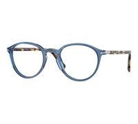 Persol Unisex Persol PO3218V 1202 Montature da vista Acetato Blu Trasparente Pantos Normale