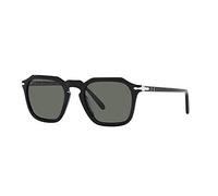 Persol Unisex PO3292S 95/58 Occhiali da sole Acetato Nero Verde Squadrata Polarizzata