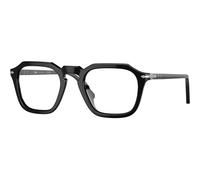 Persol Unisex Persol PO3292V 95 Montature da vista Acetato Nero Trasparente Squadrata Normale