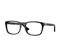 Persol Unisex PO3344V 95 Montature da vista Acetato Nero Trasparente Pillow Normale