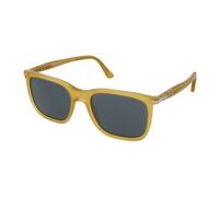 Persol Unisex PO3357S RENZO 204/R5 Occhiali da sole Acetato Giallo Blu Squadrata Normale