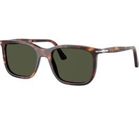 Persol Unisex PO3357S RENZO 24/31 Occhiali da sole Acetato Tartaruga Verde Squadrata Normale