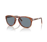 Persol STEVE MCQUEEN LIMITED EDITION PO 0714SM Terra Di Siena/Light Blue Folding 54/21/140 Occhiali da sole unisex, Terra Di Siena/Light Blue