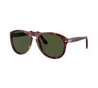 Persol Uomo PO0649 24/31 Occhiali da sole Acetato Tartaruga Verde Pilot Normale