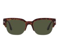Persol Tom Po 3319s Occhiali Da Sole Unisex Avana Squadrato Verde 52mm