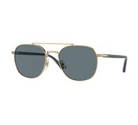 Persol Unisex Persol PO1006S 515/3R Occhiali da sole Metallo Oro Blu Pillow Polarizzata