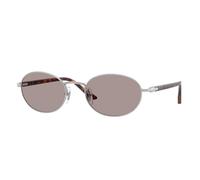 Persol Unisex Persol PO1018S IDA 102153 Occhiali da sole Metallo Argento Viola Rotonda Normale