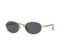 Persol Unisex Persol PO1018S IDA 1129R5 Occhiali da sole Metallo Oro Blu Rotonda Normale