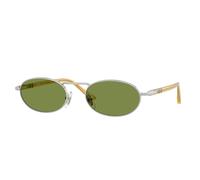 Persol Unisex Persol PO1023S 518/4E Occhiali da sole Metallo Argento Verde Squadrata Normale