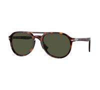 Persol Unisex Persol PO3235S EL PROFESOR SERGIO 24/31 Occhiali da sole Acetato Tartaruga Verde Pilot Normale