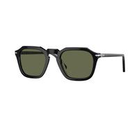 Persol Unisex Persol PO3292S 95/58 Occhiali da sole Plastica Nero Verde Squadrata Polarizzata