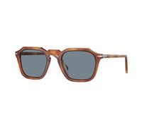 Persol Unisex Persol PO3292S 96/56 Occhiali da sole Acetato Marrone Blu Squadrata Normale