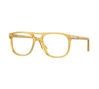 Persol Unisex Persol PO3329V GRETA 204 Montature da vista Acetato Giallo Trasparente Pilot Normale