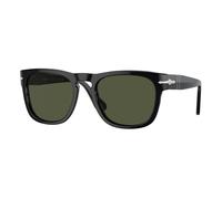 Persol Unisex Persol PO3333S ELIO 95/31 Occhiali da sole Acetato Nero Verde Squadrata Normale