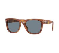 Persol Unisex Persol PO3333S ELIO 96/56 Occhiali da sole Acetato Marrone Blu Squadrata Normale