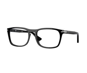 Persol Unisex Persol PO3344V 95 Montature da vista Acetato Nero Trasparente Pillow Normale