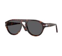 Persol Unisex Persol PO3370S 24/B1 Occhiali da sole Acetato Tartaruga Grigio Pilot Normale