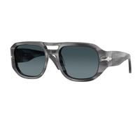 Persol Unisex Persol PO3373S VINCENT 1192S3 Occhiali da sole Acetato Grigio Blu Pilot Polarizzata Sfumato