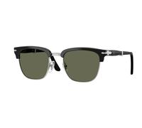 Persol Unisex Persol PO3375S 95/58 Occhiali da sole Acetato Nero Verde Squadrata Polarizzata