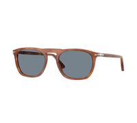 Persol Unisex Persol PO3391S GAE 96/56 Occhiali da sole Acetato Marrone Blu Squadrata Normale