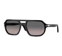 Persol Unisex Persol PO3393S GUIDO 95/M3 Occhiali da sole Acetato Nero Grigio Pillow Polarizzata Sfumato