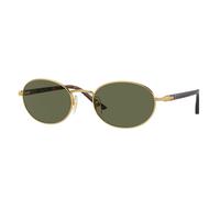 Persol Unisex PO1018S IDA 515/58 Occhiali da sole Metallo Oro Verde Rotonda Polarizzata