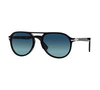 Persol Unisex PO3235S EL PROFESOR SERGIO 095/S3 Occhiali da sole Acetato Nero Blu Pilot Polarizzata Sfumato