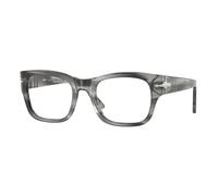 Persol Unisex PO3297V 1192 Montature da vista Acetato Grigio Trasparente Squadrata Normale