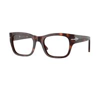 Persol Unisex PO3297V 24 Montature da vista Acetato Tartaruga Trasparente Squadrata Normale