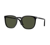 Persol Unisex PO3316S 95/31 Occhiali da sole Acetato Nero Verde Rotonda Normale