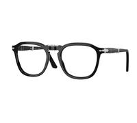 Persol Unisex PO3345V RENE' 95 Montature da vista Acetato Nero Trasparente Squadrata Normale