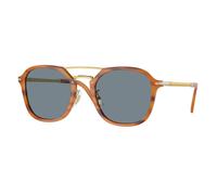 Persol Unisex PO3352S 960/56 Occhiali da sole Acetato Tartaruga Blu Squadrata Normale