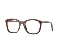 Persol Unisex PO3355V 24 Montature da vista Acetato Tartaruga Trasparente Pillow Normale