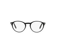 Persol Uomo PO3092V 9014 Montature da vista Acetato Nero Trasparente Pantos Normale