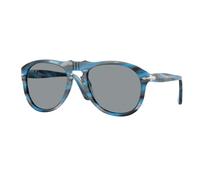 Persol Uomo Persol PO0649 1234R5 Occhiali da sole Acetato Blu Grigio Pilot Normale