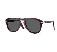 Persol Uomo Persol PO0714 FOLDING 1216B1 Occhiali da sole Acetato Bordeaux Grigio Pilot Normale