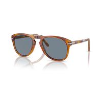 Persol Uomo Persol PO0714SM 96/56 Occhiali da sole Acetato Havana Blu Pilot Normale