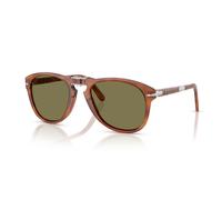 Persol Occhiali da sole uomo Po0714sm Steve McQueen Aviator, Terra Di Siena/Verde Polarizzato, 54 mm