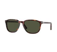 Persol Uomo PO3019S 24/31 Occhiali da sole Acetato Tartaruga Verde Squadrata Normale