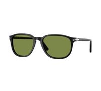 Persol Uomo Persol PO3019S 95/4E Occhiali da sole Acetato Nero Verde Squadrata Normale