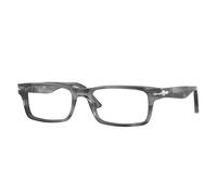 Persol Uomo Persol PO3050V 1192 Montature da vista Acetato Grigio Trasparente Squadrata Normale