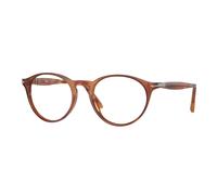 Persol Uomo Persol PO3092V 96 Montature da vista Acetato Marrone Trasparente Pantos Normale