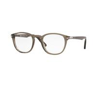 Persol Uomo Persol PO3143V 1103 Montature da vista Acetato Grigio Trasparente Rotonda Normale