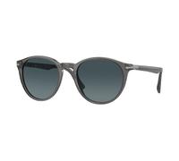 Persol Uomo Persol PO3152S 1196S3 Occhiali da sole Acetato Grigio Blu Rotonda Polarizzata