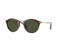 Persol Uomo Persol PO3166S 24/31 Occhiali da sole Plastica Havana Verde Pantos Normale