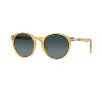 Persol Uomo Persol PO3171S 204/S3 Occhiali da sole Acetato Giallo Pantos Polarizzata Sfumato