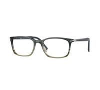 Persol Uomo PO3189V 1012 Montature da vista Acetato Grigio Trasparente Squadrata Normale