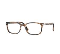 Persol Uomo Persol PO3189V 1236 Montature da vista Acetato Marrone Trasparente Squadrata Normale