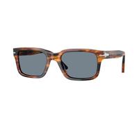 Persol Uomo Persol PO3272S 123556 Occhiali da sole Acetato Marrone Blu Squadrata Normale