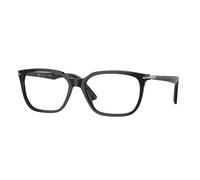 Persol Uomo Persol PO3298V 95 Montature da vista Acetato Nero Trasparente Squadrata Normale